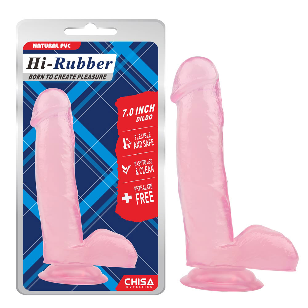 7,0 tommer Dildo-Pink