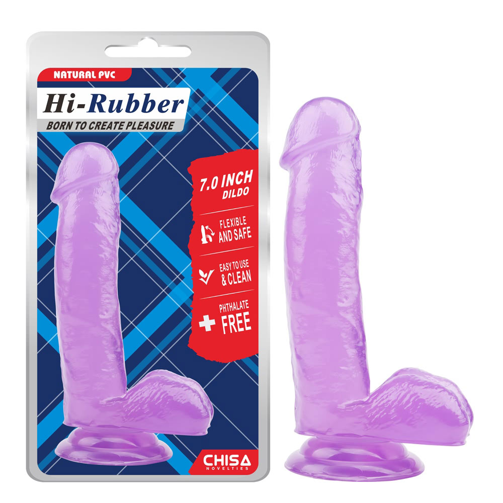 7,0 tommer dildo-lilla