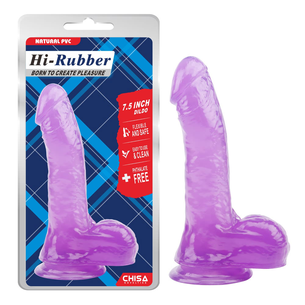 7,5 tommer dildo-lilla