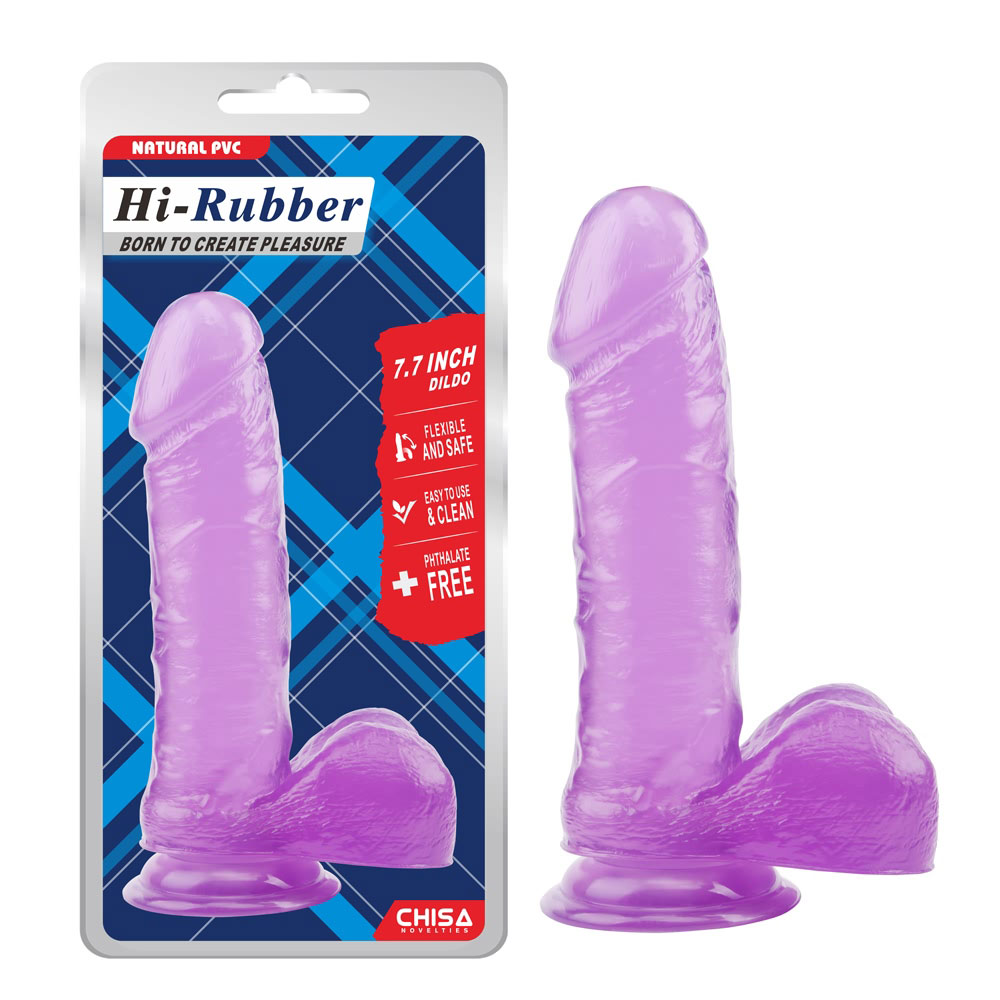 7,7 tommer dildo-lilla