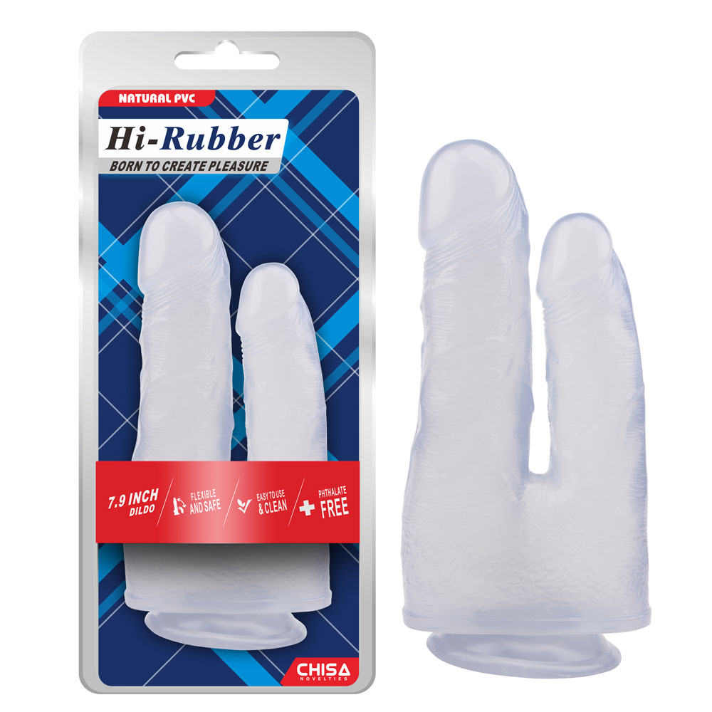 7,9 tommer Dildo-Clear