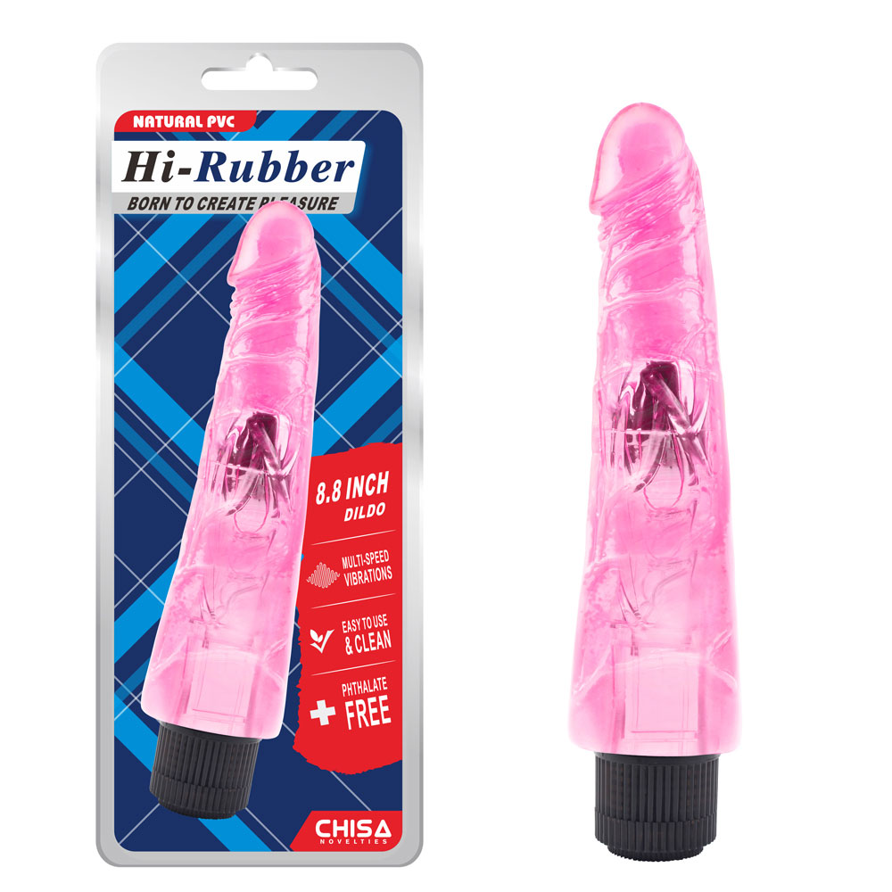 8,8 tommer Vibrerende Dildo-Pink