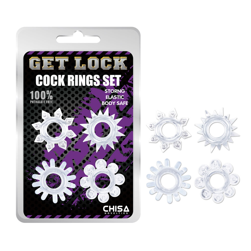 Cock Ringe Set-Clear